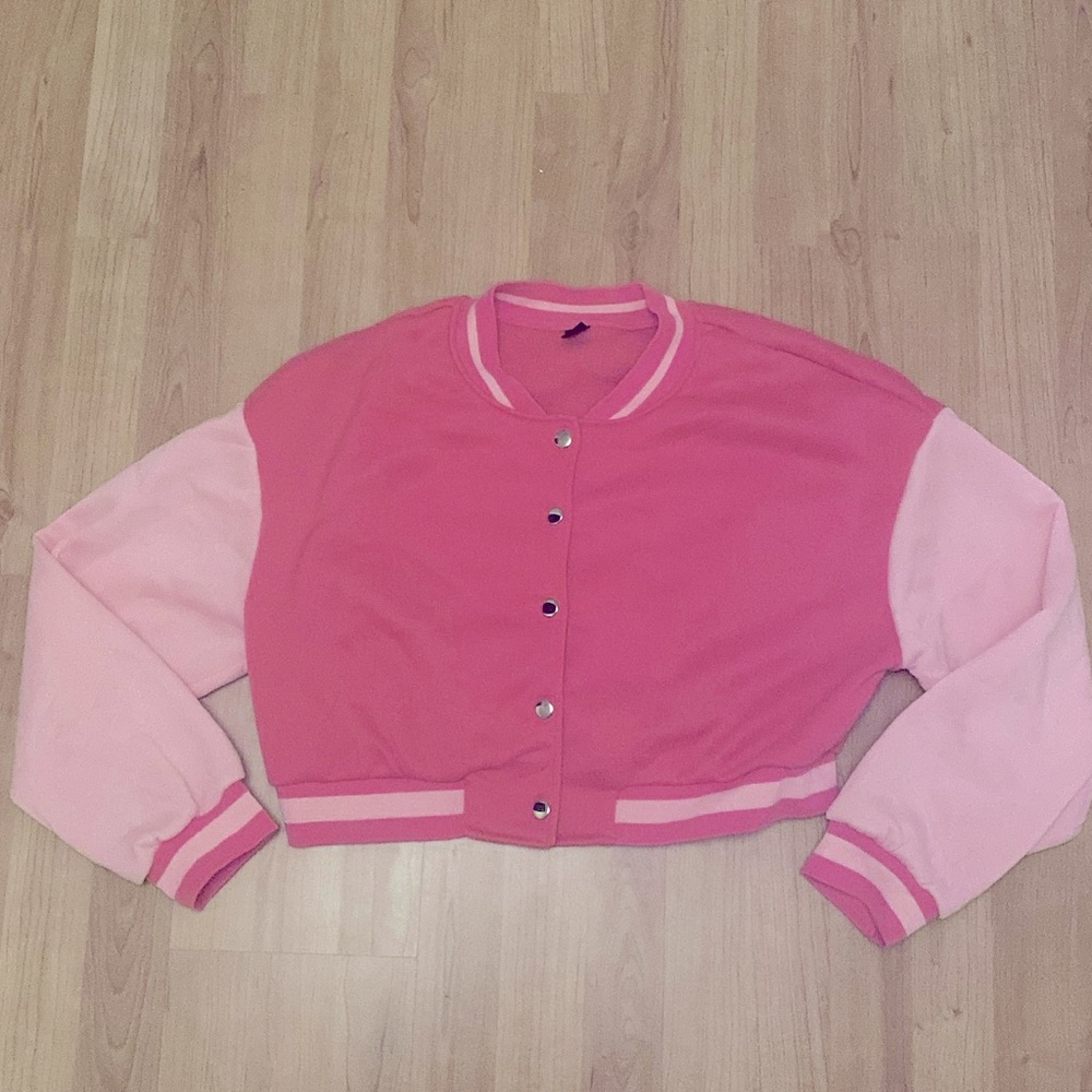 Large, Pink, Bomber Jacket